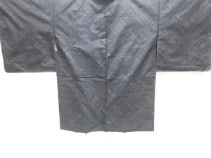 未使用品　七宝に花模様織出し本場泥大島紬羽織